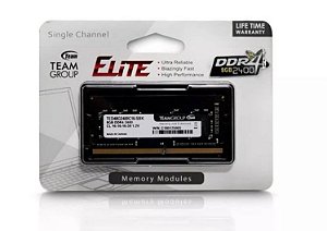 Memória Notebook Ddr4 8Gb/2400 Mhz Team Group Elite Ted48G2400C16-Sbk 1.2V