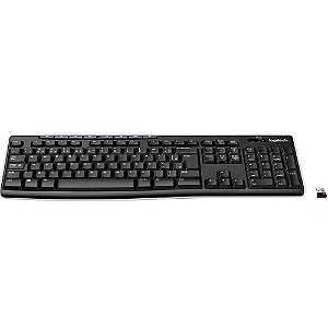 Teclado Sem Fio Multimidia Logitech K270 Logitech, Com Unifying, Abnt2, 920-004427