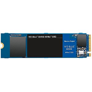 Ssd Nvme 500 Gb Western Digital Sn550 Blue, Lê: 2.400 Mb/S, Grava: 1.750 Mb/S, M2, Wds500G2B0C