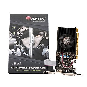 Placa De Vídeo Geforce Ddr3 1Gb/064 Bits Gt 220 Afox, Af220-1024D3L2