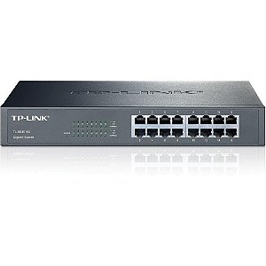 Switch 16 Portas Tp-Link Tl-Sg1016D, Gigabit 10/100/1000 Mbps, Rack