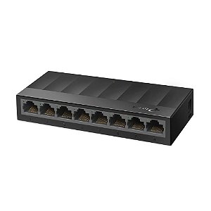 Switch 08 Portas Tp-Link Litewave Ls1008G, Gigabit 10/100/1000 Mbps, Case Plástico