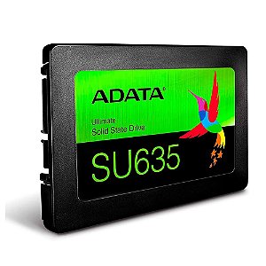 Ssd Sata3 480 Gb Adata Asu635Ss-480Gq-R, Lê: 520 Mb/S, Grava: 450 Mb/S