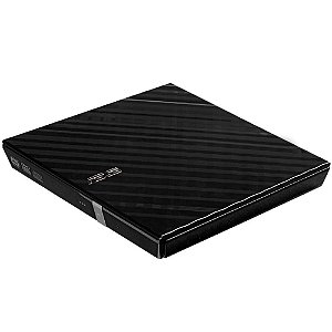 Gravador De Dvd Asus Externo Stylish Diamond De Cd/Dvd E Leitor De Cd/Dvd 8X, Sdrw-08D2S-U/Blk/G/As