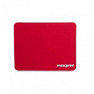 Mousepad Maxprint Padrão, 18 Cm X 22 Cm, Vermelho