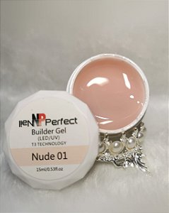 Gel Renda Led Uv Nail Perfect 15g Builder Unha Manicure Acrigel - Nude 01