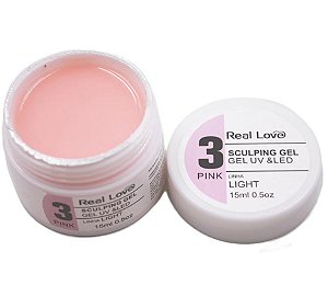 Real Love Sculping Gel Pink 3 UV/LED 15ml