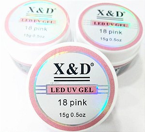 X&D GEL 18 PINK LED/UV 56G