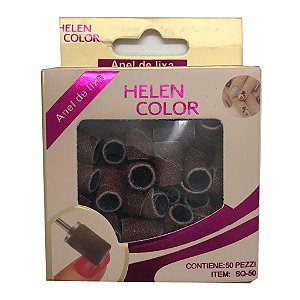 Helen Color - Anel de lixa - Contém 50 peças