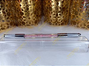 Caneta Tebori Sobrancelhas  - Alumínio Crystal Rose - Microblanding e Micropigmentação