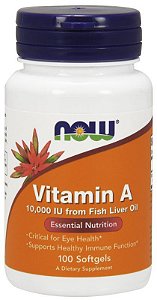 Vitamina A 10,000 UI - 100 Cápsulas gel