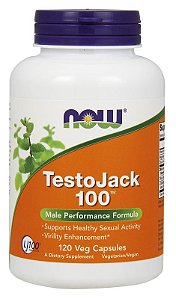 TestoJack 100mg (120caps) - Now Suplementos