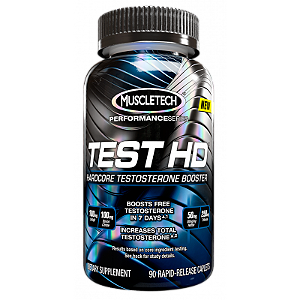 Test HD, Amplificador Poderoso de Testosterona (90caps) - MuscleTech - Original Importado EUA