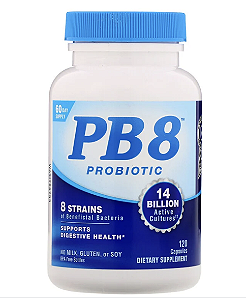 PB8 Acidófilo Probiótico (120Caps) Nutrition Now - Original Importado EUA