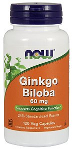 Ginkgo Biloba 60mg - (120 cápsulas vegetais) - Original Importado EUA