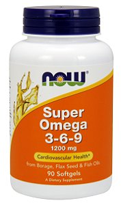 Super Omega 3-6-9 90 Softgels  - IMPORTADO EUA