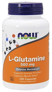 L-Glutamina 500mg (60 cápsulas vegetais) - Original Importado EUA