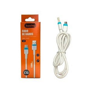 Cabo BASIKE - USB V8 - 2.4A - 1 Metro - CBO-7422