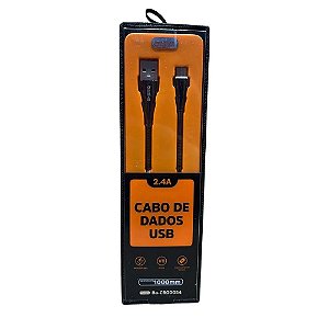 Cabo BASIKE - USB V8 - 2.4A - 1 Metro - BA-CBO0054