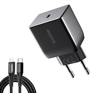Carregador Celular 20W 1 USB Quick Charge Com Cabo IOS BA-CAR068