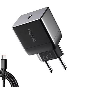 Carregador Celular 20W 1 USB Quick Charge Com Cabo Tipo C