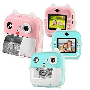 Câmera Digital Infantil Portátil 20MP Impressão Instantânea Resolução 1080P Cam-12607