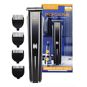 Máquina Cortar Cabelo Aparador De Pelos Recarregável Sem Fio KV-431