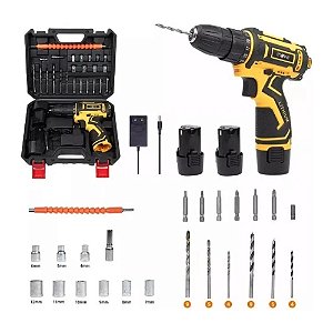 Furadeira Elétrica De Lítio Escovada 12V - 24 Peças Scr-12912