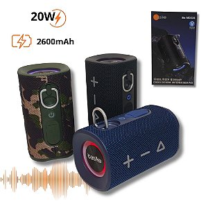 Caixa De Som Bluetooth Portátil Basike BA-RAD238 - 20W 2600mAh