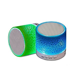 Caixa De Som Bluetooth Luminária De Led Fm Aux Neon 5w Rms