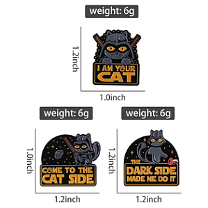 Kit Com 3 Pins - Broches De Metal - Darth Gatos Star Wars