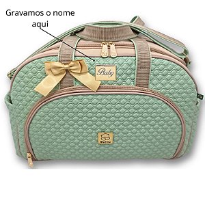 Bolsa Bebe Grande Maternidade Miellu PERSONALIZADO - Linha Pópeti