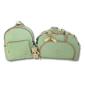 Kit Bolsas Bebe Maternidade Miellu - Linha Pópeti - G , Mochila e Trocador