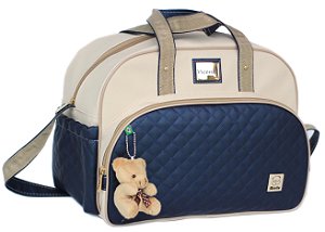 Bolsa Bebe Maternidade Grande Elegance Matelasse + Trocador