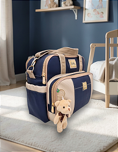 Bolsa Maternidade Média Bebê Personalizada com Nome Miellu - Linha Deluxe