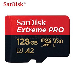 Cartão Micro Sd SanDisk Extreme Pro 128GB 170 MB/s SDXC UHS-I 4k Original CH