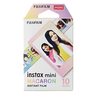 Filme Instax Mini 10 Fotos Macaron ISO 800 FujiFilm Instantâneo