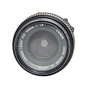 Lente Canon FD 50mm 1.8 - Seminovo