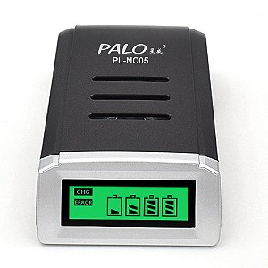 Carregador de Pilha Digital Inteligente AAA/AA Palo PL-NC05