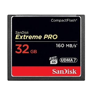 Cartão CF Sandisk Extreme Pro 32GB 160 MB/s UDMA7 Original CH