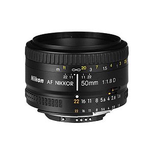 Lente Nikon 50mm Af Nikkor F/1.8D - Seminovo