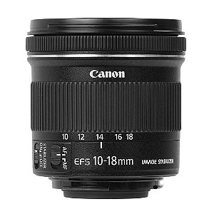 Lente Canon EFS 10-18mm f/4.5-4.6 IS STM - Seminovo