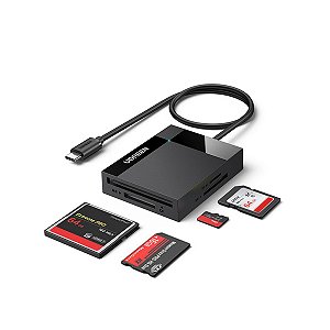 Leitor de Cartão SD CF Micro SD e MS Ugreen USB Tipo C