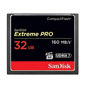 Cartão CF Sandisk Extreme Pro 32GB 160 MB/s UDMA7 Original