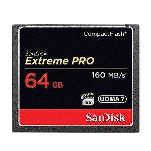 Cartão CF Sandisk Extreme Pro 64GB 160 MB/s UDMA7 Original CH