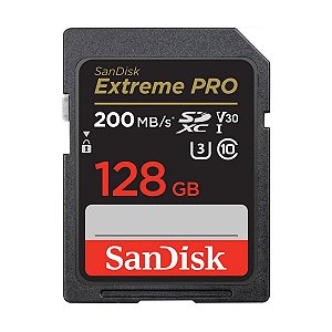 Cartão Sd SanDisk Extreme Pro 128GB 200 MB/s SDXC UHS-I 4k Original