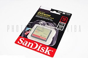 CARTÂO CF SANDISK EXTREME 16GB 120 MB/s