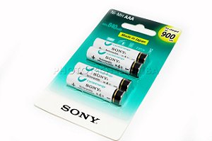 PILHA RECARREGÁVEL SONY AAA C/4 900 MAH ORIGINAL