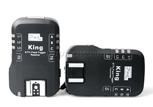 RADIO FLASH WIRELESS 7 CANAIS P/CANON PIXEL KING