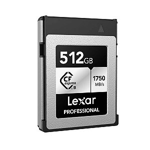 Cartão de Memória SD Lexar 512gb Cf express 1750mbs 8K Silver Series Type B